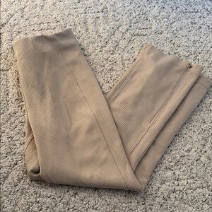 Lululemon Athletica Beige Ribbed Leggings